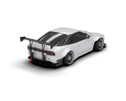 Realistic race car isolated on background. 3d rendering - illustration png