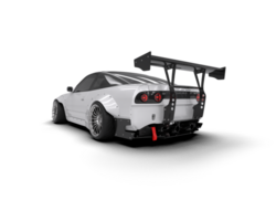Realistic race car isolated on background. 3d rendering - illustration png