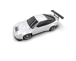 Realistic race car isolated on background. 3d rendering - illustration png