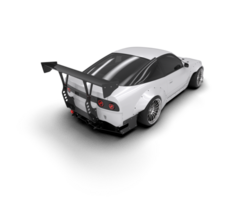 Realistic race car isolated on background. 3d rendering - illustration png