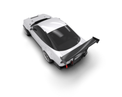 Realistic race car isolated on background. 3d rendering - illustration png