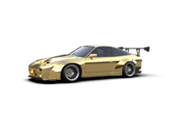Realistic race car isolated on background. 3d rendering - illustration png