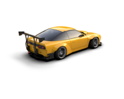 Realistic race car isolated on background. 3d rendering - illustration png
