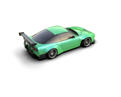 Realistic race car isolated on background. 3d rendering - illustration png