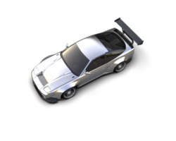 Realistic race car isolated on background. 3d rendering - illustration png