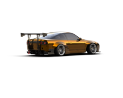 Realistic race car isolated on background. 3d rendering - illustration png