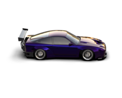 Realistic race car isolated on background. 3d rendering - illustration png