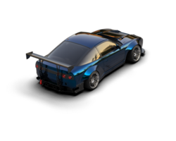 Realistic race car isolated on background. 3d rendering - illustration png