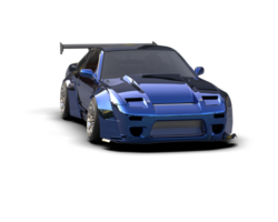 Realistic race car isolated on background. 3d rendering - illustration png