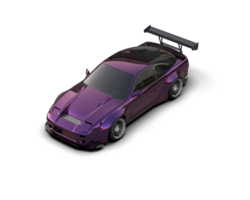 Realistic race car isolated on background. 3d rendering - illustration png