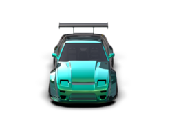 Realistic race car isolated on background. 3d rendering - illustration png