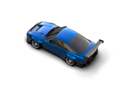 Realistic race car isolated on background. 3d rendering - illustration png