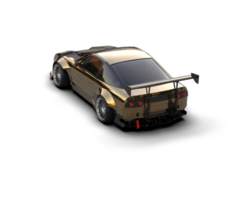 Realistic race car isolated on background. 3d rendering - illustration png