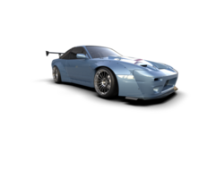 Realistic race car isolated on background. 3d rendering - illustration png