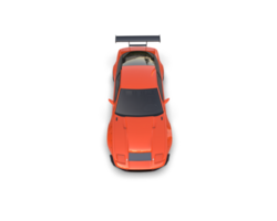 Realistic race car isolated on background. 3d rendering - illustration png