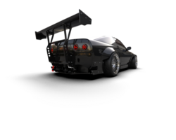Realistic race car isolated on background. 3d rendering - illustration png