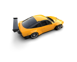 Realistic race car isolated on background. 3d rendering - illustration png