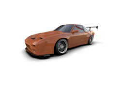 Realistic race car isolated on background. 3d rendering - illustration png
