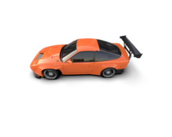Realistic race car isolated on background. 3d rendering - illustration png