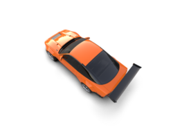 Realistic race car isolated on background. 3d rendering - illustration png