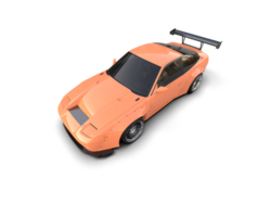 Realistic race car isolated on background. 3d rendering - illustration png
