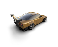 Realistic race car isolated on background. 3d rendering - illustration png