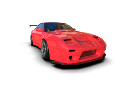 Realistic race car isolated on background. 3d rendering - illustration png