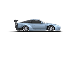 Realistic race car isolated on background. 3d rendering - illustration png