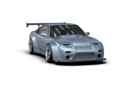 Realistic race car isolated on background. 3d rendering - illustration png