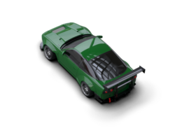 Realistic race car isolated on background. 3d rendering - illustration png