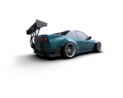 Realistic race car isolated on background. 3d rendering - illustration png