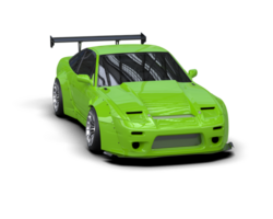 Realistic race car isolated on background. 3d rendering - illustration png