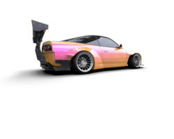 Realistic race car isolated on background. 3d rendering - illustration png