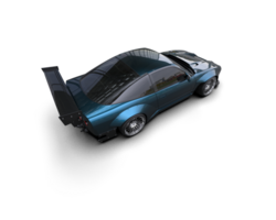 Realistic race car isolated on background. 3d rendering - illustration png