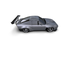 Realistic race car isolated on background. 3d rendering - illustration png