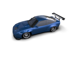 Realistic race car isolated on background. 3d rendering - illustration png