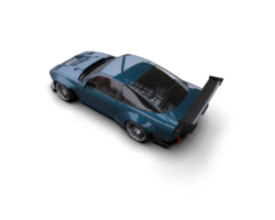 Realistic race car isolated on background. 3d rendering - illustration png