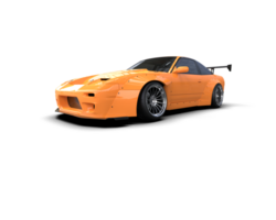 Realistic race car isolated on background. 3d rendering - illustration png