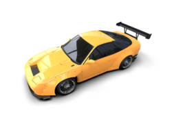 Realistic race car isolated on background. 3d rendering - illustration png