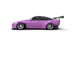 Realistic race car isolated on background. 3d rendering - illustration png