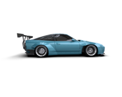 Realistic race car isolated on background. 3d rendering - illustration png