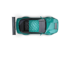 Realistic race car isolated on background. 3d rendering - illustration png