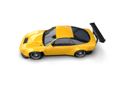 Realistic race car isolated on background. 3d rendering - illustration png