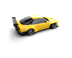 Realistic race car isolated on background. 3d rendering - illustration png