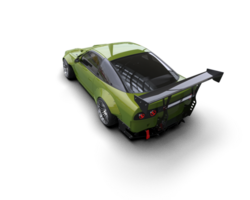 Realistic race car isolated on background. 3d rendering - illustration png