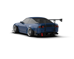 Realistic race car isolated on background. 3d rendering - illustration png