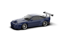 Realistic race car isolated on background. 3d rendering - illustration png