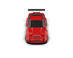 Realistic race car isolated on background. 3d rendering - illustration png