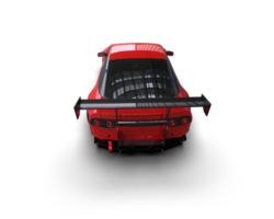 Realistic race car isolated on background. 3d rendering - illustration png