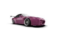Realistic race car isolated on background. 3d rendering - illustration png
